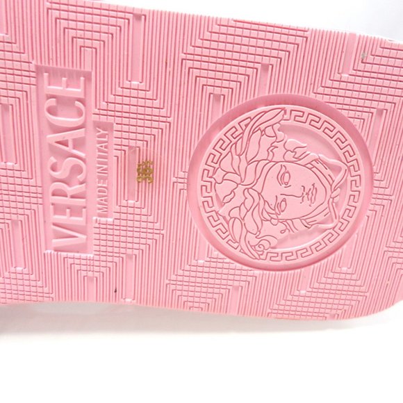 NWT$375 Versace Medusa Icon Greek Key Greca Thong Flip Flops Slides 36.5 / 5-5.5 - Picture 13 of 14